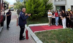 Öğrencilere yönelik yangın ve tahliye tatbikatı
