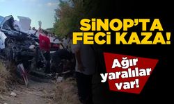 Sinop’ta feci kaza: Ağır yaralılar var