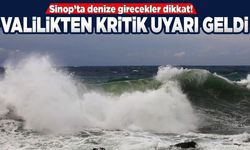 Sinop'ta deniz uyarısı