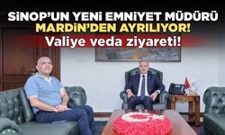 Sinop’un yeni Emniyet Müdürü’nden Vali Akkoyun’a veda ziyareti