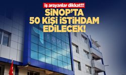 Sinop'ta 50 kişi istihdam edilecek