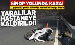 Motosiklet ile elektrikli bisiklet çarpıştı: 2 kişi yaralandı