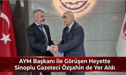 AYM Başkanı ile Görüşen Basın Federasyonu Heyetinde Sinoplu Gazeteci Özşahin de Yer Aldı