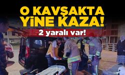 Sinop’ta iki araç kavşakta çarpıştı: 2 yaralı!