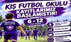 Sinopspor Futbol Akademisi’nde kış okulu kayıtları başladı