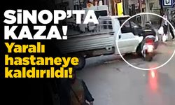 Sinop'ta kamyonetle çapışan motosikletin sürücüsü yaralandı