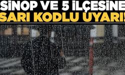 Sinop merkez ve 5 ilçesine sarı kodlu uyarı!