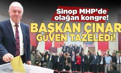 MHP Sinop İl Başkanı Hikmet Çınar güven tazeledi