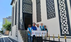 Yükümlüler camide bakım ve yenileme çalışması yaptı
