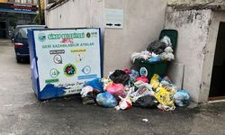 Tuzcular Caddesi’nde çöp konteyneri tepkisi