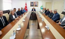 Yeni seçilen MHP İl Yönetiminden Vali Özarslan'a ziyaret