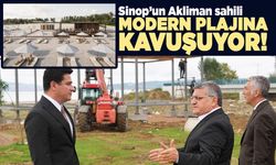 Sinop’un Akliman sahili modern halk plajına kavuşuyor