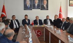 MHP Samsun il başkan yardımcıları muhtarlarla buluştu