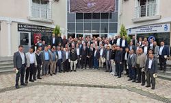 Muhtarlar ilçe protokolüyle bir arada