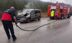 Ticari araç ile tır çarpıştı: 1 yaralı