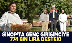 Sinop’ta genç girişimciye 774 bin lira destek!