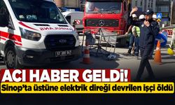 Devrilen elektrik direğinin altında kalan işçiden acı haber
