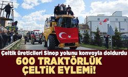 Çeltik üreticilerinden 600 traktörlü konvoy