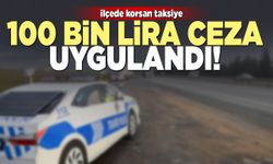 İlçede korsan taksiye 100 bin lira ceza uygulandı!
