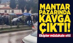 Mantar pazarında kavga çıktı
