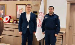 Tayini çıkan komutandan Kaymakam Özbay’a veda ziyareti