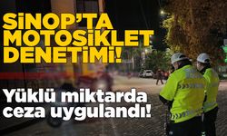 Sinop polisinden motosiklet denetimi