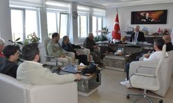 Basın mensuplarından İl Tarım ve Orman Müdürü Murat Genc’e ziyaret