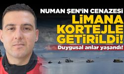 Numan Şen’in cenazesi limana kortejle getirildi