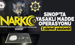 Sinop'ta yasaklı madde operasyonu: 3 şüpheli yakalandı!