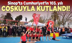 Sinop’ta Cumhuriyetin 103. yılı coşkuyla kutlandı