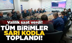 Sinop’ta tüm birimler sarı kodla toplandı