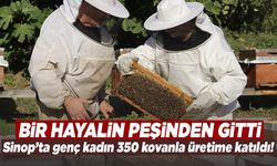 Sinop’ta genç kadın girişimci 350 kovanla bal üretiyor
