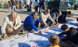 Sinop protokolü Gazze için çocuklarla kalem tuttu