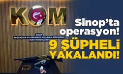 Sinop’ta operasyon: 9 şüpheli yakalandı!