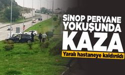 Sinop Pervane kavşağında kaza: 1 yaralı!
