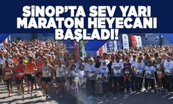 Sinop'ta SEV Yarı Maraton heyecanı başladı!