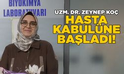 Uzman Doktor Zeynep Koç, ilçe hastanesinde göreve başladı