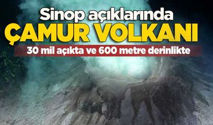 Sinop ve Samsun arasında çamur volkanı 
