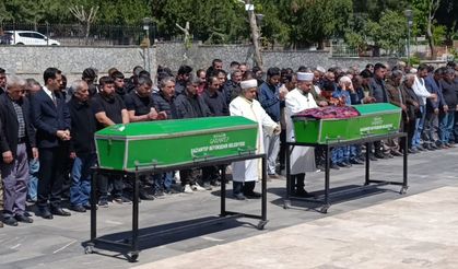 Kazada ölen anne ile oğlu son yolcuğuna uğurlandı