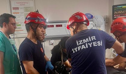 Ağaçtan düştü, korkuluk demirine saplandı
