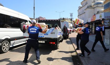 Kaldırım işgaline karşı denetimler yapıldı