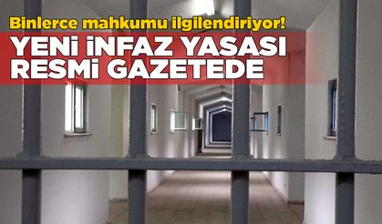 İnfaz düzenlemesi Resmi Gazete'de!