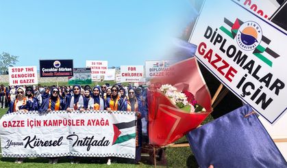 Sinop'ta diplomalar Gazze için