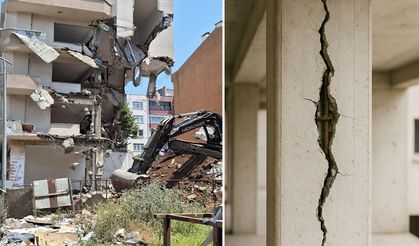 Sinop’ta riskli ilan edilen bina yıkılıyor