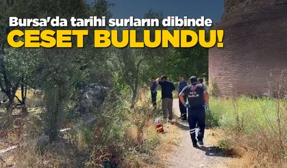 Tarihi surların dibinde erkek cesedi bulundu
