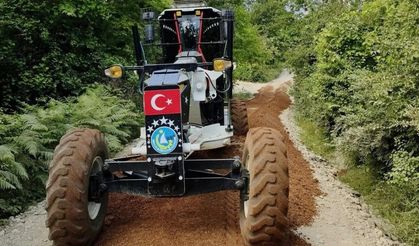 Erfelek köylerinde yol çalışmaları