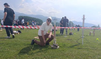 Sinoplu Taha Sivri, Model Roket Yarışmalarında 5'inci oldu