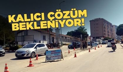 Sinop Fatih Caddesi'ndeki çalışmalar devam ediyor