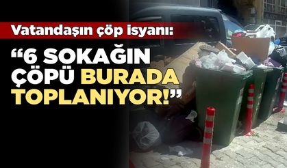 6 sokağın çöpü tek noktada toplanıyor!