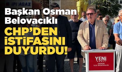CHP Gerze'de istifa rüzgarı!